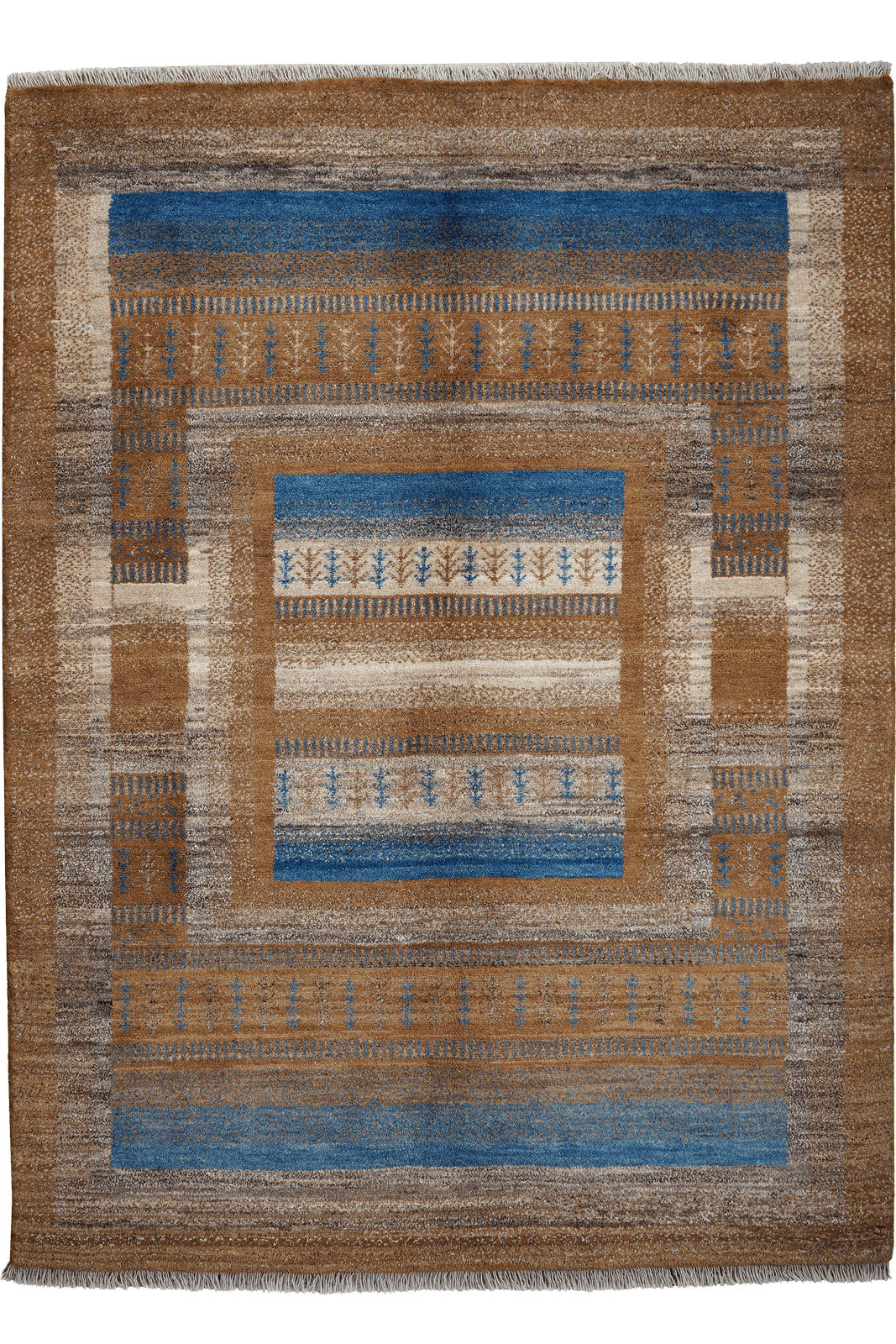 GABBEH-TEPPICH handgeknüpft Sonnat Braun 200/149 cm Schurwolle - Braun, Textil (149/200cm) - Looma