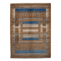 GABBEH-TEPPICH handgeknüpft Sonnat Braun 200/149 cm Schurwolle - Braun, Textil (149/200cm) - Looma
