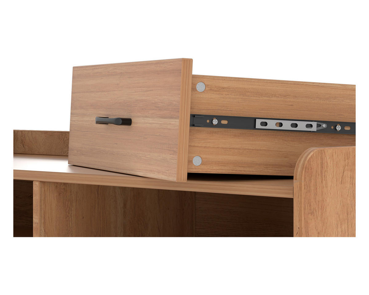 SIDEBOARD in 107/80/40cm - Naturfarben, Holzwerkstoff/Metall (107/80/40cm) - HOMAVO