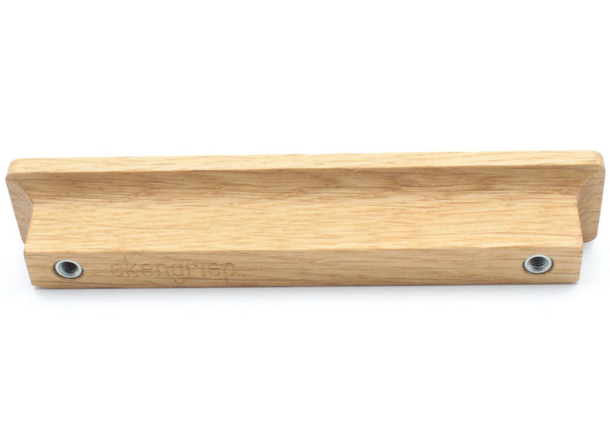 MÖBELGRIFF BA 850mm, Griffleiste Eiche massiv, Schrankgriff Holz - Naturfarben, Holz (2.4/2.2/88cm)