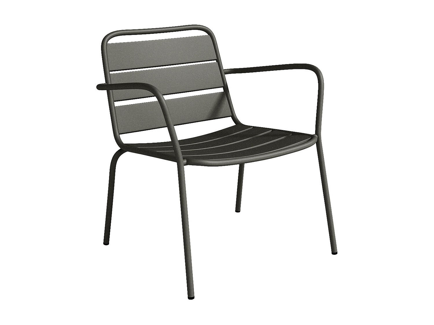 Vente-Unique Gartensessel Anthrazit 60x71.5x67.5 cm