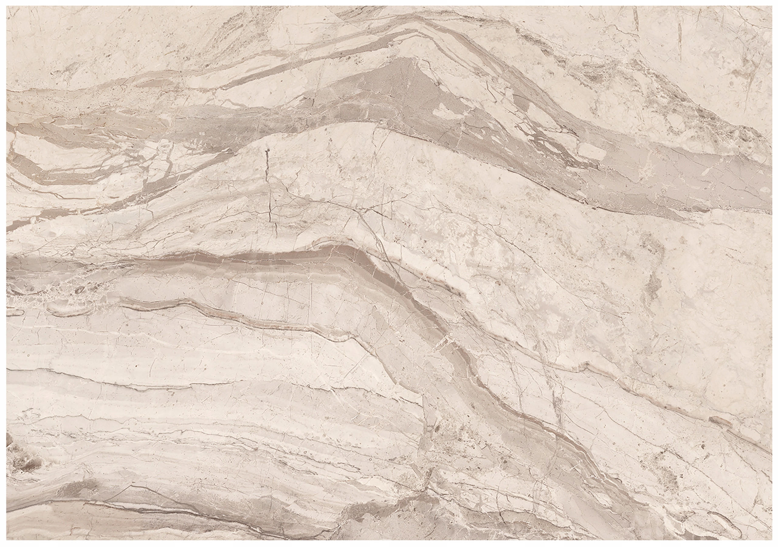 FOTOTAPETE Marmor Abstrakt Beige 254x184 cm - Multicolor, Papier (254/184cm) - Wallarena