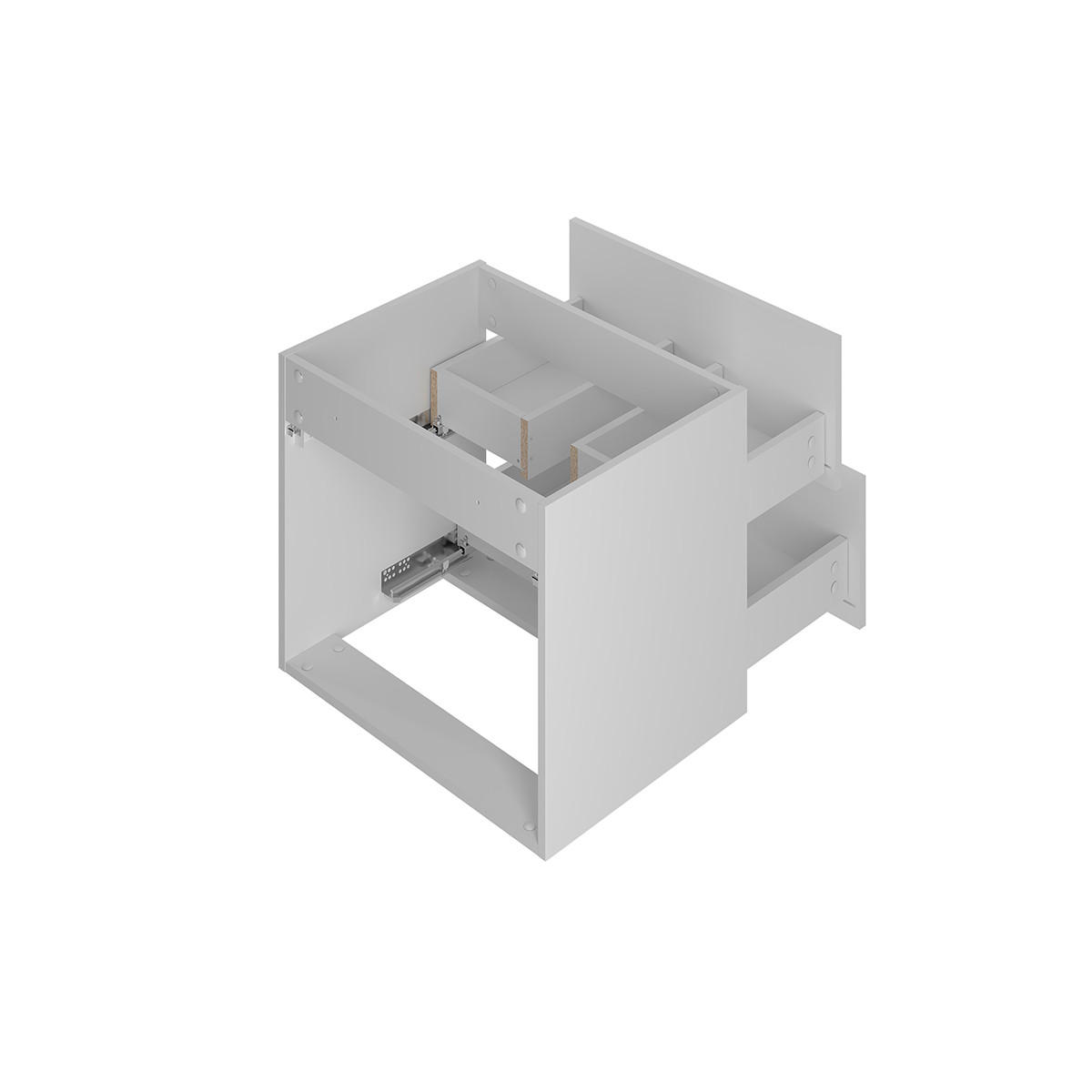 WASCHTISCH 80.6cm Izae Weiß - Weiß, Holzwerkstoff (80.6/52.2/46.5cm) - Petits-meubles