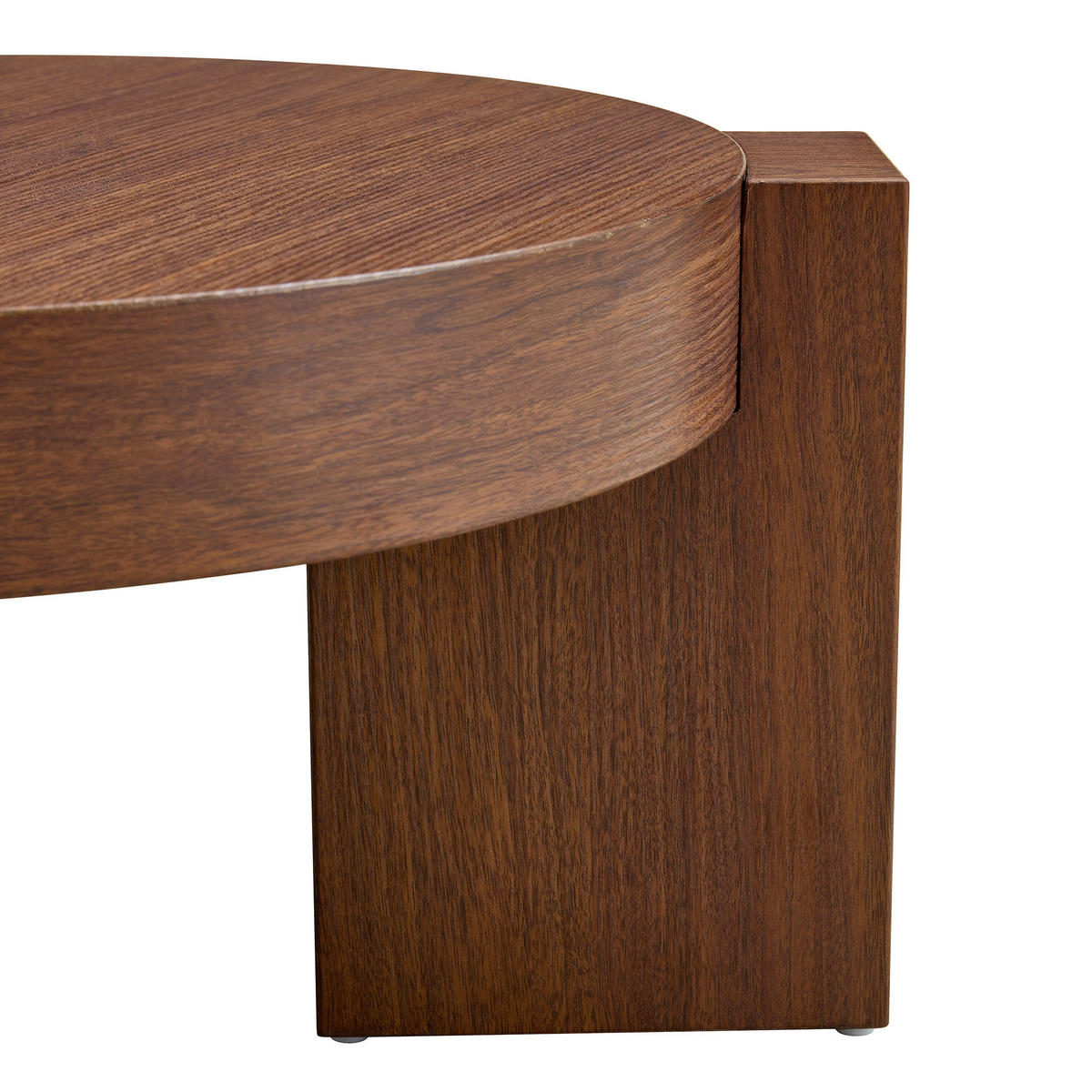 COUCHTISCH-SET 61/61/30 cm walnussfarben aus Holzwerkstoff und Glas mit trennbarem 2-in-1 Design - Walnussfarben, Holzwerkstoff (61/61/30cm) - OKWISH