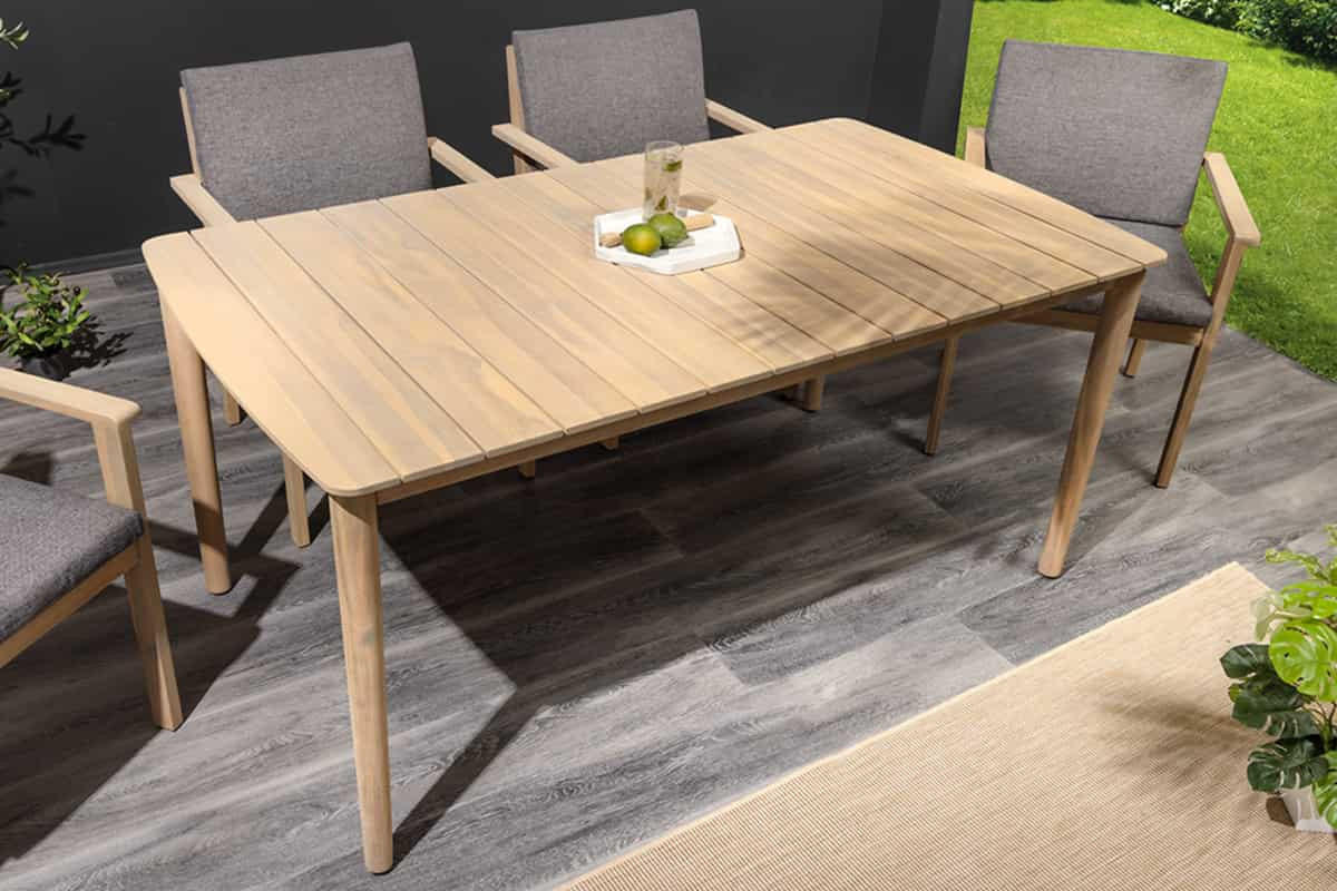 GARTENTISCH KOPENHAGEN Akazie Natur 160cm - Braun, Holz (90/155/76cm) - riess-ambiente