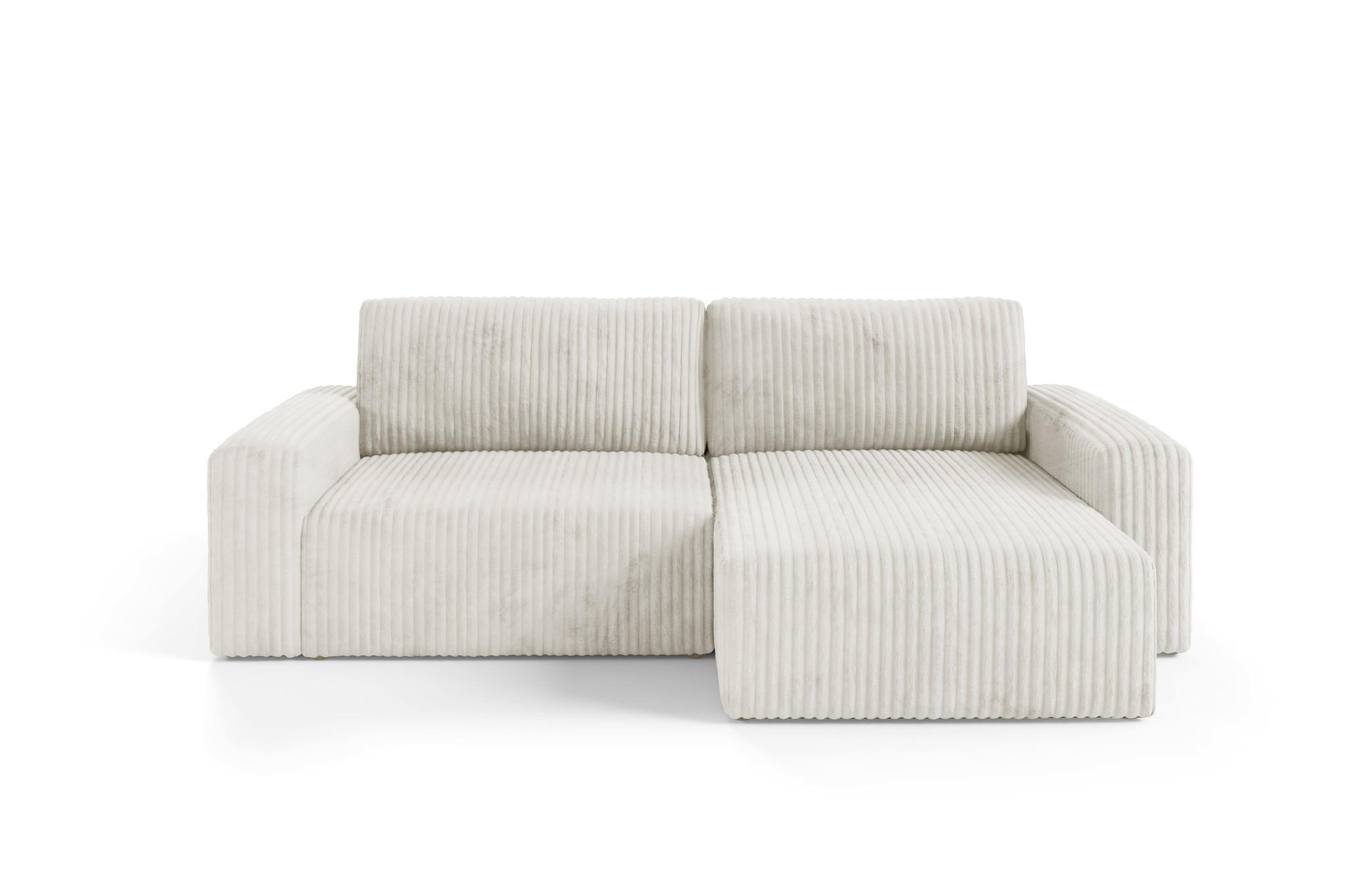 ECKSOFA Natalia - Creme, Holzwerkstoff/Textil (244/149cm) - Fun Möbel