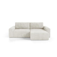 ECKSOFA Natalia - Creme, Holzwerkstoff/Textil (244/149cm) - Fun Möbel