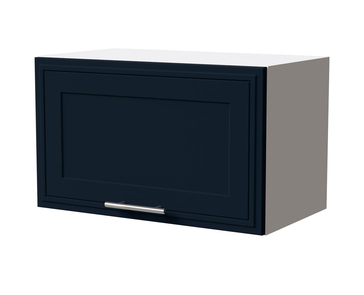 KLAPPHÄNGESCHRANK Salo W4B/60 Weiß / Indigo Matt 60 / 32,5 / 36cm - Blum Aventos Klappenbeschlag - Weiß/Dunkelblau, Holz/Holzwerkstoff (60/36/32.5cm) - Feldmann-Wohnen