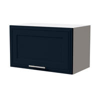 KLAPPHÄNGESCHRANK Salo W4B/60 Weiß / Indigo Matt 60 / 32,5 / 36cm - Blum Aventos Klappenbeschlag - Weiß/Dunkelblau, Holz/Holzwerkstoff (60/36/32.5cm) - Feldmann-Wohnen