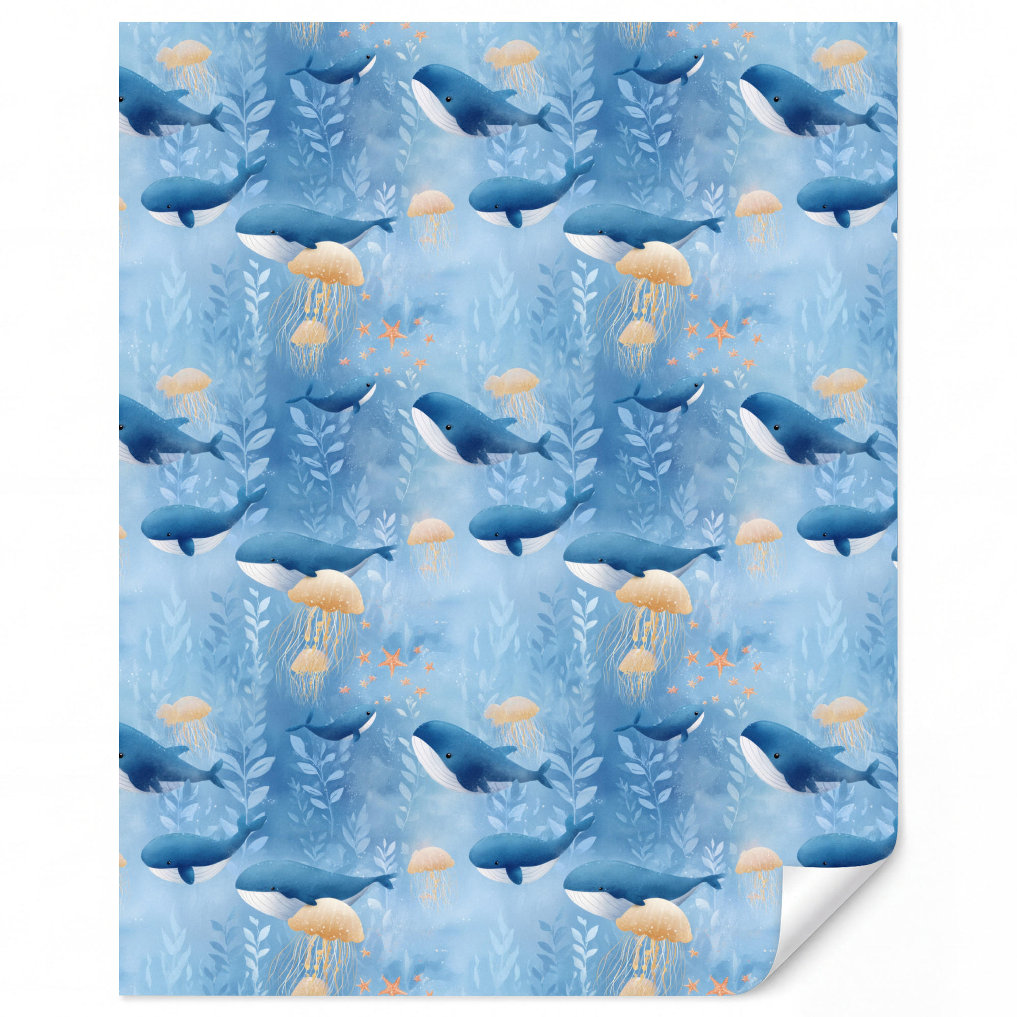 OnlyWow Kindertapete Blau 220x280 cm