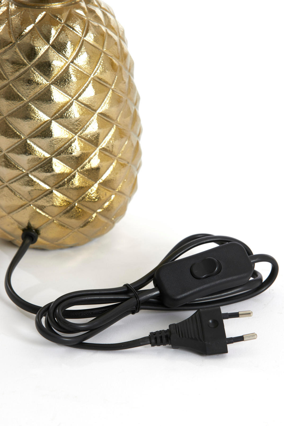 LAMPENFUSS Ananas Gold Ø20/37 cm - Goldfarben, Metall (20/19/37cm) - Light & Living