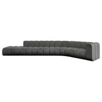 ECKSOFA modulares Sofa Tilmo-L2 - 490x194x70 cm Dunkelgrau - Dunkelgrau, Holzwerkstoff/Textil (490/194cm) - ALTDECOR