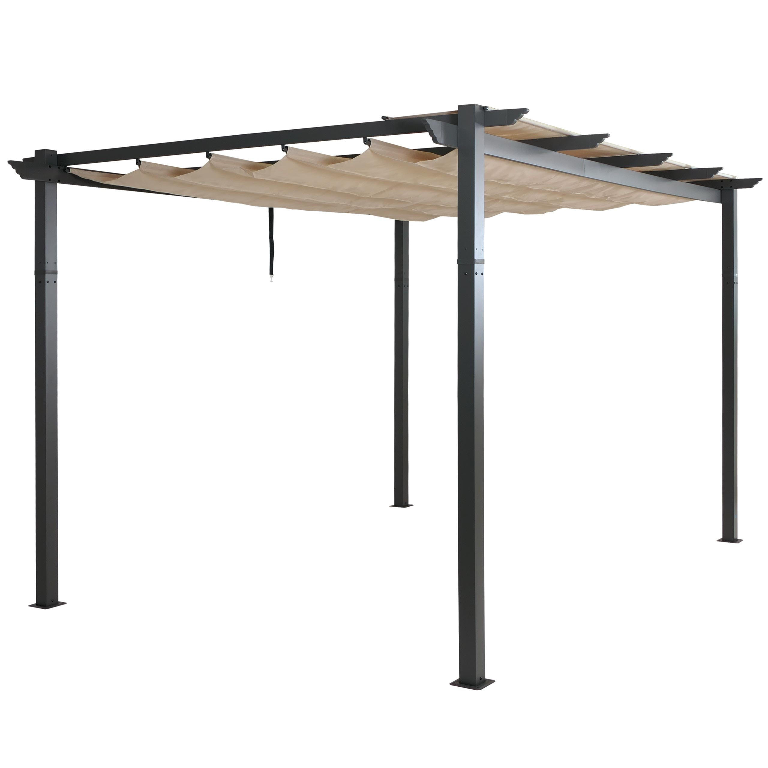 PERGOLA Aluminium 4x3m Creme-Beige - Creme, Metall (400/240/300cm) - BERLINLODGE