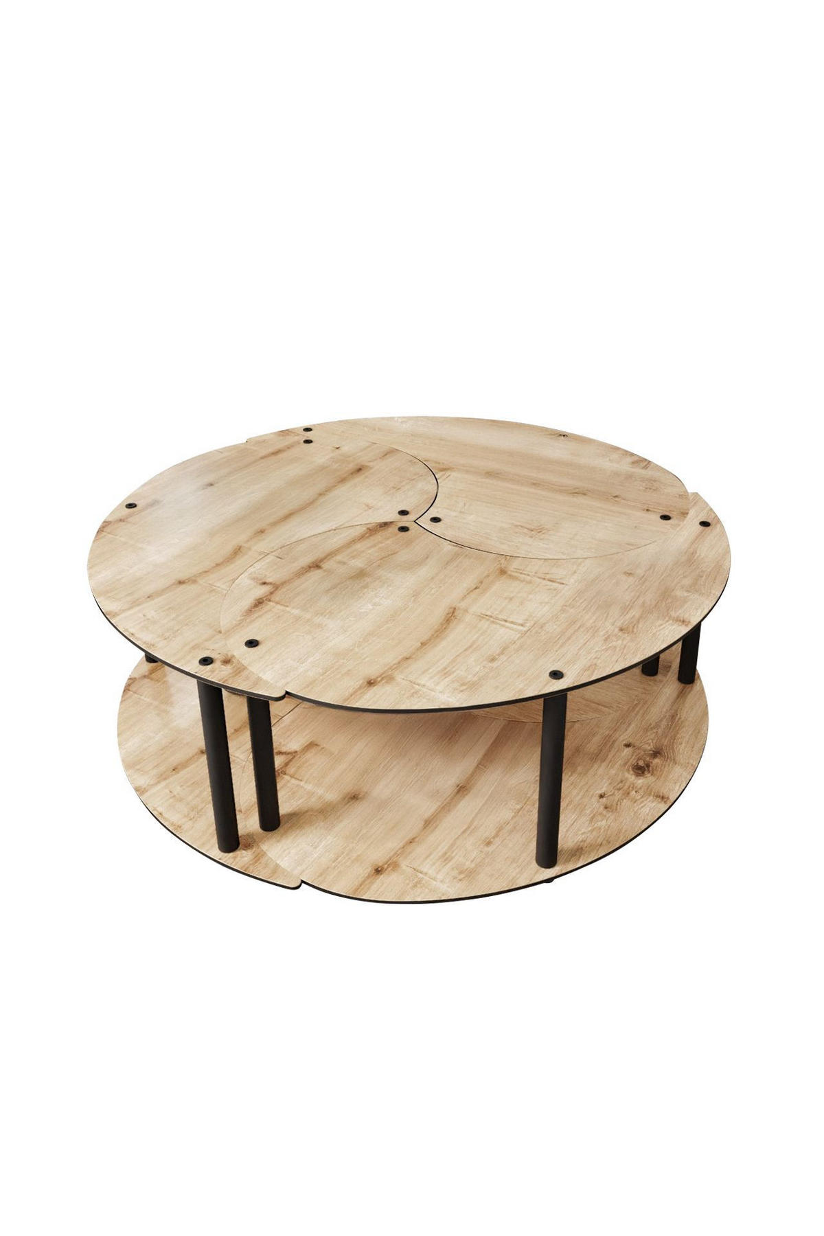 COUCHTISCH yin Braun - Braun, Holz (70/70/38cm) - Habitat Garten