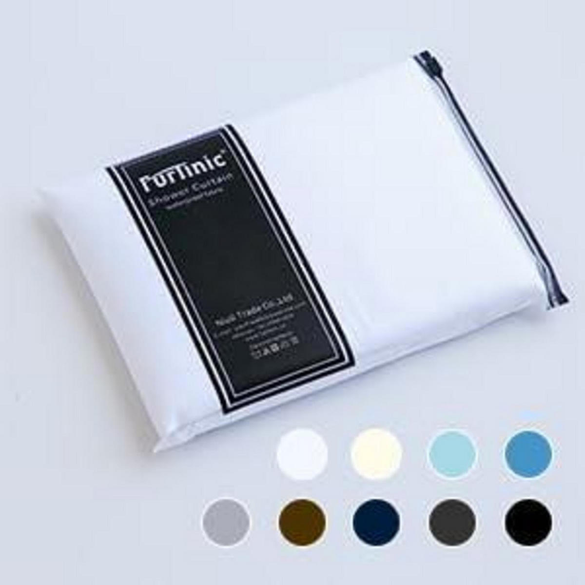 DUSCHVORHANG Polyester Weiß 150 x 200 cm - Weiß, Textil (150/200cm)