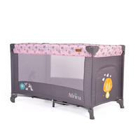 REISEBETT Africa rosa Laufstall Seiteneingang Matratze Sichtfenster Tasche - Rosa, Kunststoff (60/120cm) - Cangaroo