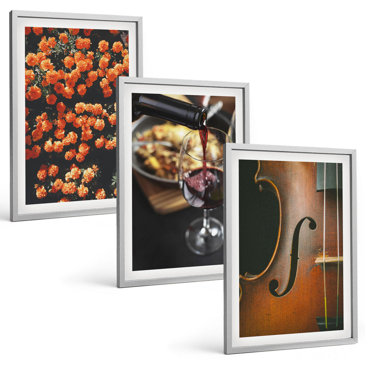 Tulup Bilder Silber 40x60 cm