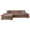 ECKSOFA Malwi, Seite: Links - Cappuccino, Holz/Textil (278/161cm) - MIRJAN24