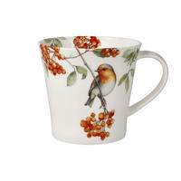 TEETASSE Rotkehlchen, Fine Bone China, Bunt, 350 ml - Multicolor, Keramik (0.35L) - Goebel