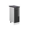 APOTHEKERSCHRANK R-Line Anthrazit Hochglanz 30 cm, AP Anthrazit - Anthrazit/Weiß, Holzwerkstoff (30/81.6/60cm) - Vicco