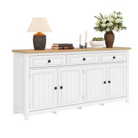 SIDEBOARD 160x35x76 cm Stauraum - Weiß, Holz (160/76/35cm) - Fortuna Lai