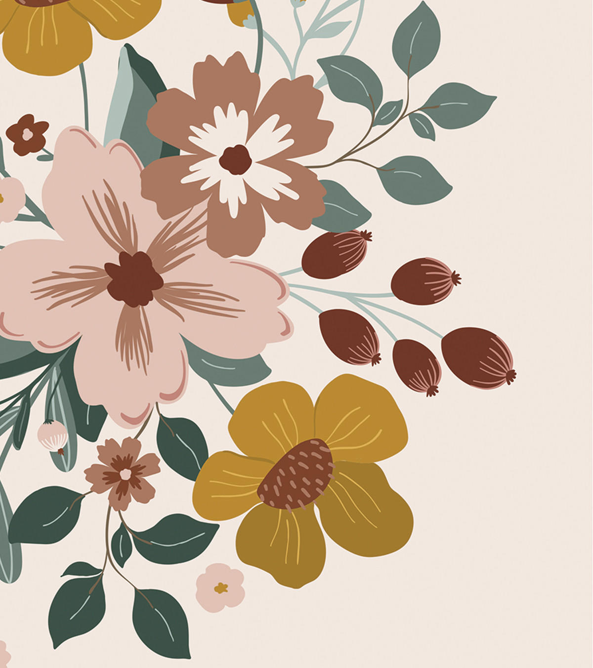 POSTER Herbstblüte, 30x40 cm - Pink/Multicolor, Papier (30/1/40cm) - Lilipinso