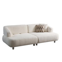 2-SITZER Sofa THRON, Creme - Creme, Holz/Textil (190/78/110cm) - Villa Möbel