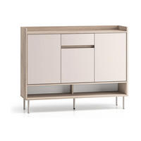 SCHUHSCHRANK – VOCO 02 – 120 cm – Voco – Kaschmir / Eichefarben - Kaschmir/Eichefarben, Holzwerkstoff (120/95/34cm) - hi-markt