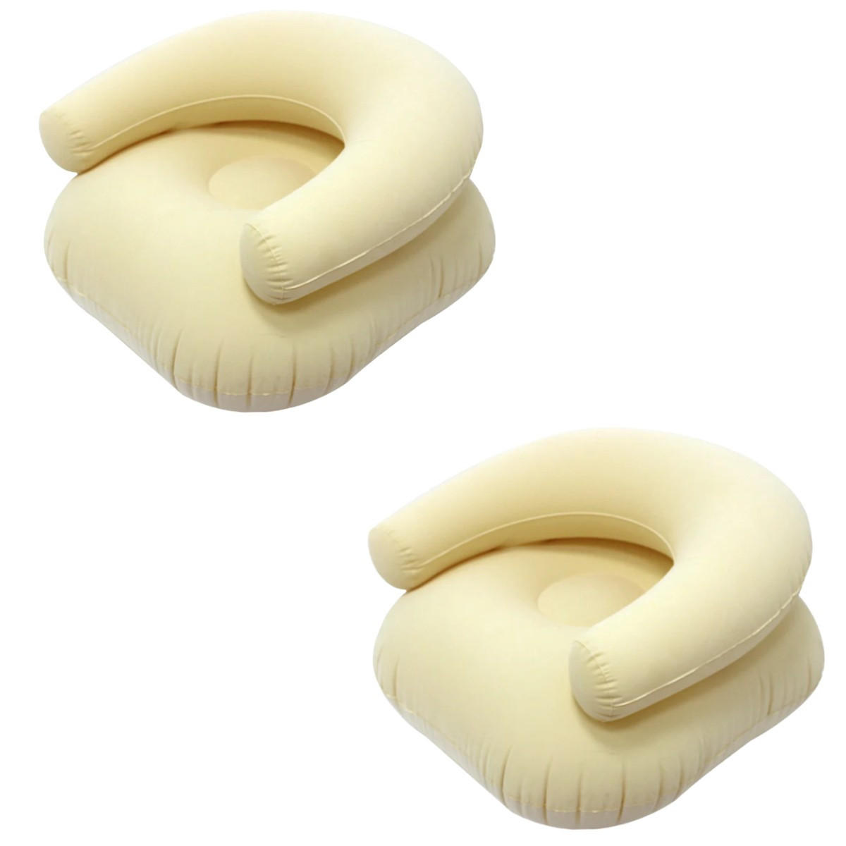 LUFTSOFA，AUFBLASBARES SOFA, 73/73/52cm Hellgelb - Hellgelb, Kunststoff (73/52/73cm)