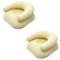 LUFTSOFA，AUFBLASBARES SOFA, 73/73/52cm Hellgelb - Hellgelb, Kunststoff (73/52/73cm)