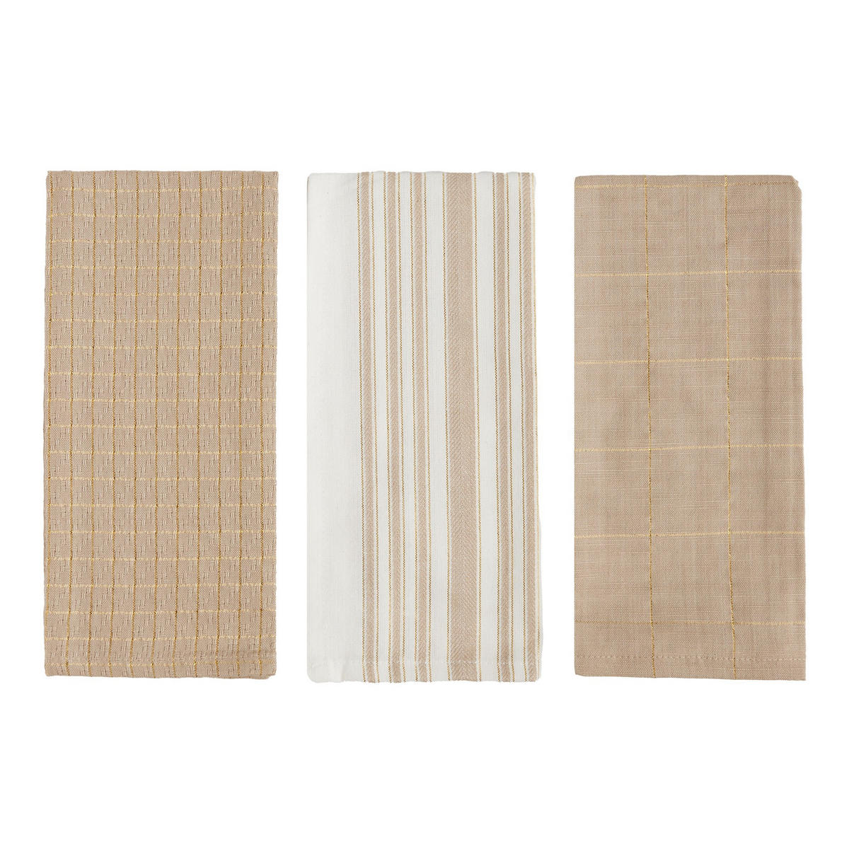 KÜCHENHANDTUCH-SET Trini - Beige, Textil (40/60cm) - home&you