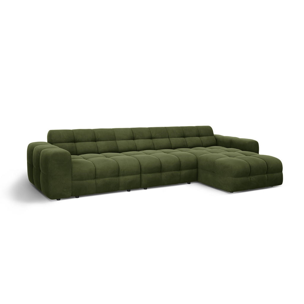 Thumbnail - Micadoni Ecksofa, Olivgrün, Textil, 5-Sitzer, L-Form, 357x173 cm, Hergestellt in Europa, Oeko-Tex®, Wohnzimmer, Sofas & ...