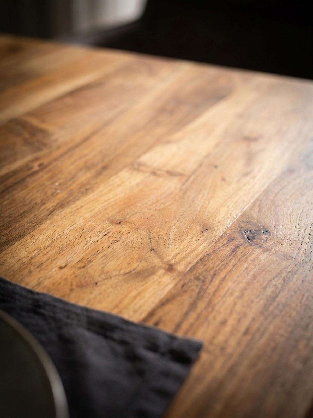 ESSTISCH Massivholz Baumkante Metallgestell Handgefertigt TARN, Goldbraun-Chrom 200x100x76 cm - Chromfarben/Braun, Holz/Metall (100/200/76cm) - KADIMA DESIGN