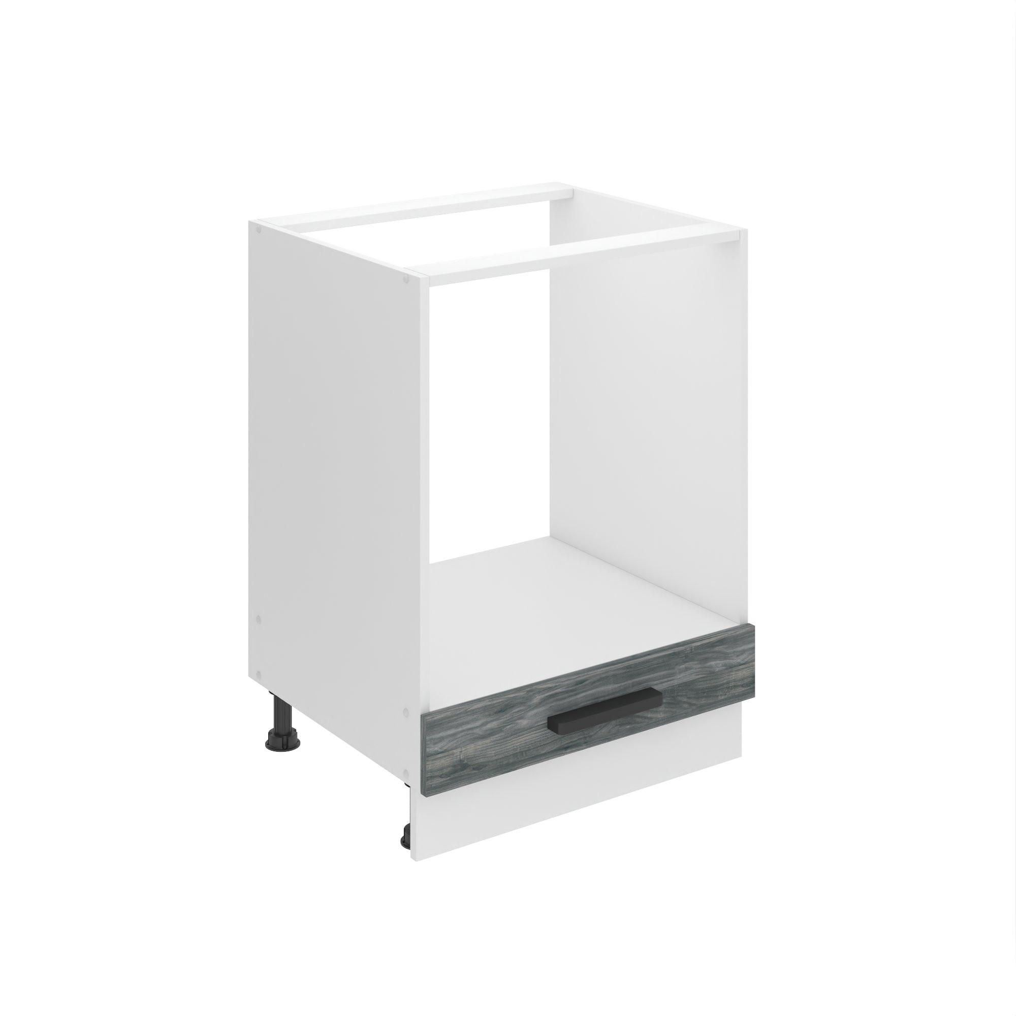 KÜCHENUNTERSCHRANK 60 cm, SDP, ohne Arbeitsplatte, ohne Tür, mit Schubladen, Glamour Wood - Silbereichenfarben, Holz (60/82/51.6cm) - B BELINI GROUP