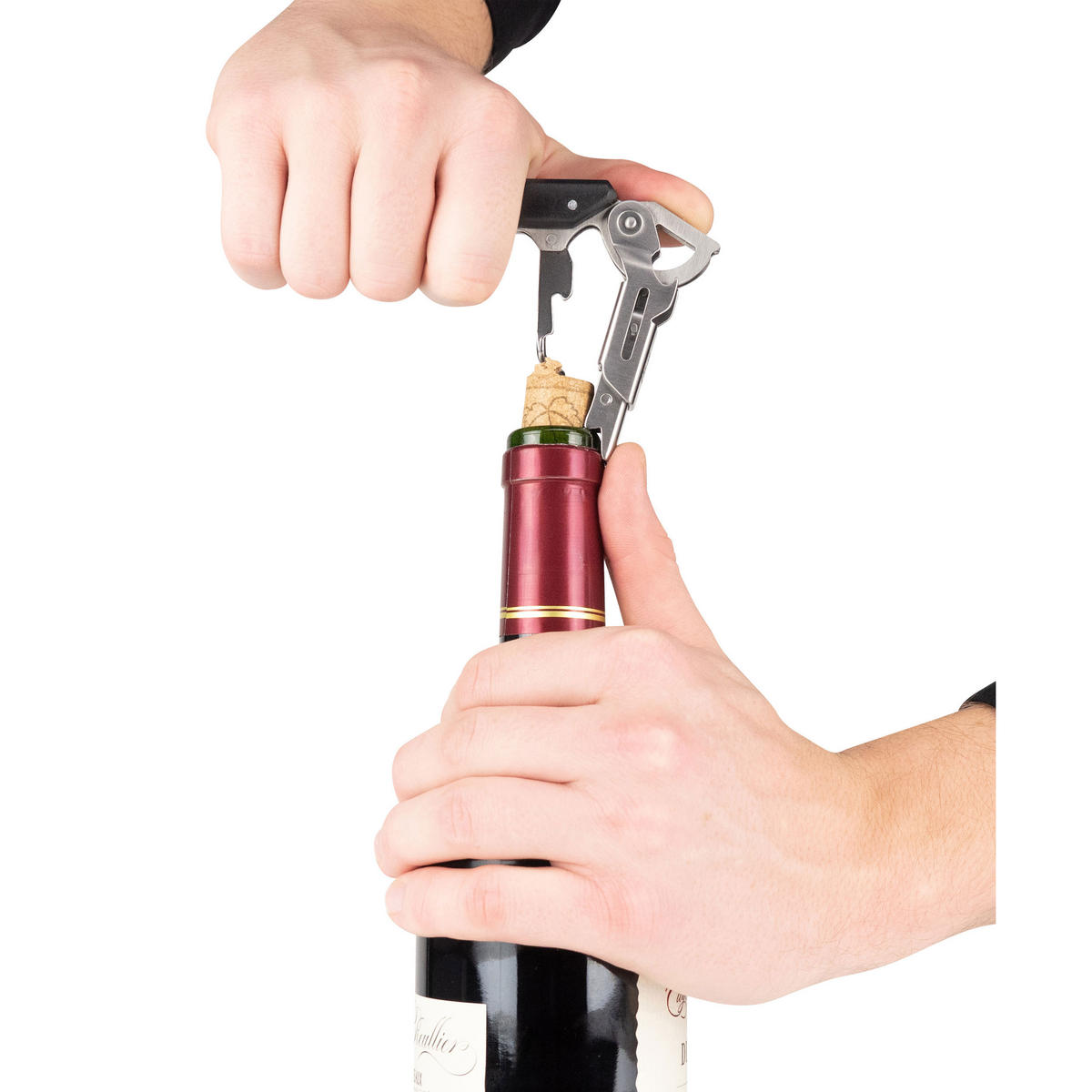 KORKENZIEHER Clavelin Sommerliermesser Kunststoff Edelstahl - Schwarz, Metall (3cm) - PEUGEOT