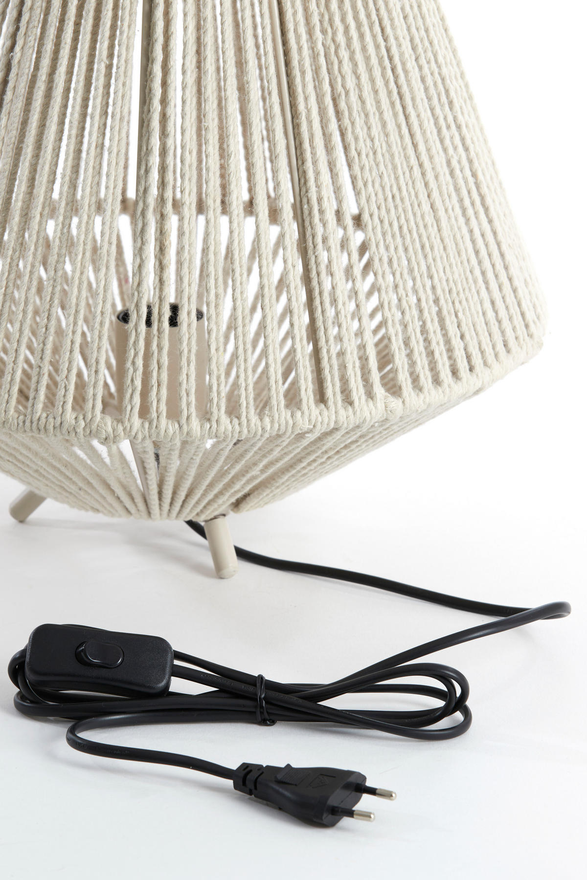 TISCHLAMPE Felida Weiß Ø35/40 cm - Weiß, Metall (35/35/40cm) - Light & Living