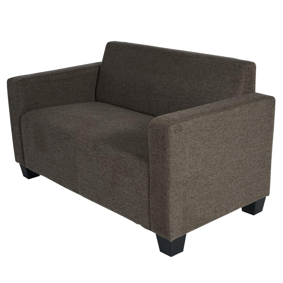 2ER SOFA COUCH LOUNGESOFA Braun - Braun, Textil (136/76/72cm) - MCW
