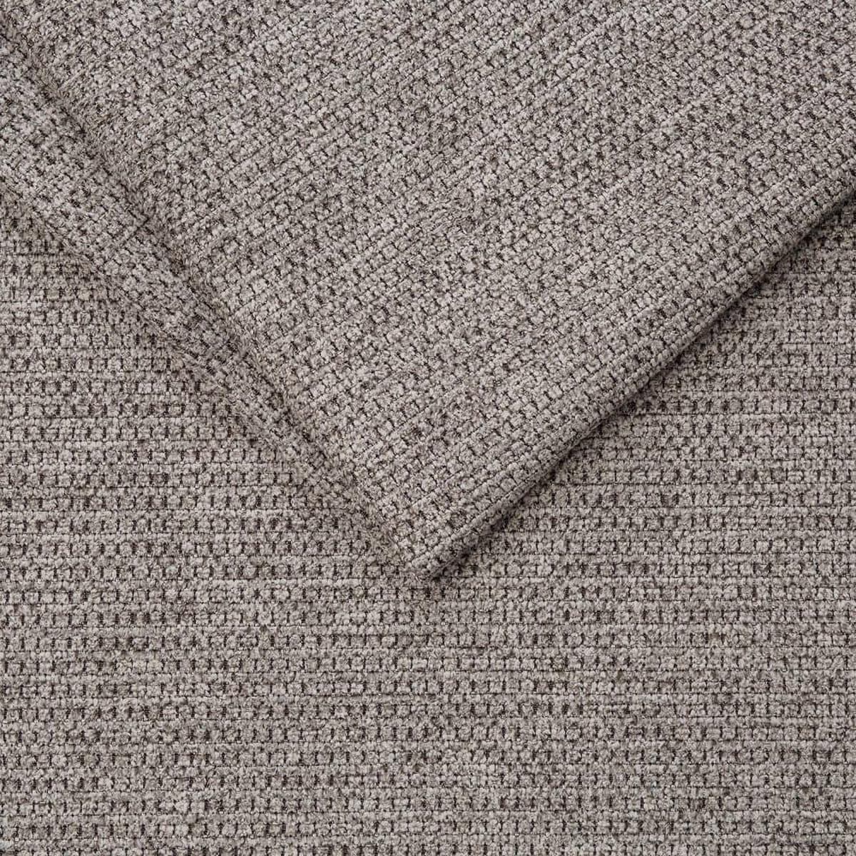ECKSOFA mit Schlaffunktion, verstellbare Armlehne und Kopfstützen - Taupe/Chromfarben, Textil (260/219cm) - ed exciting design