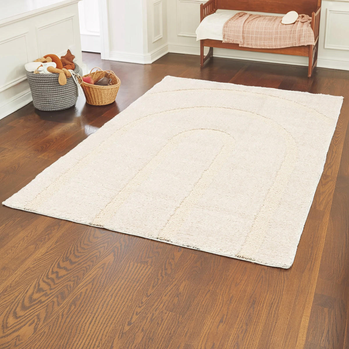 TEPPICH ultrafein aus recycelten Fasern beige - Beige, Textil (120/170cm) - AFK Living
