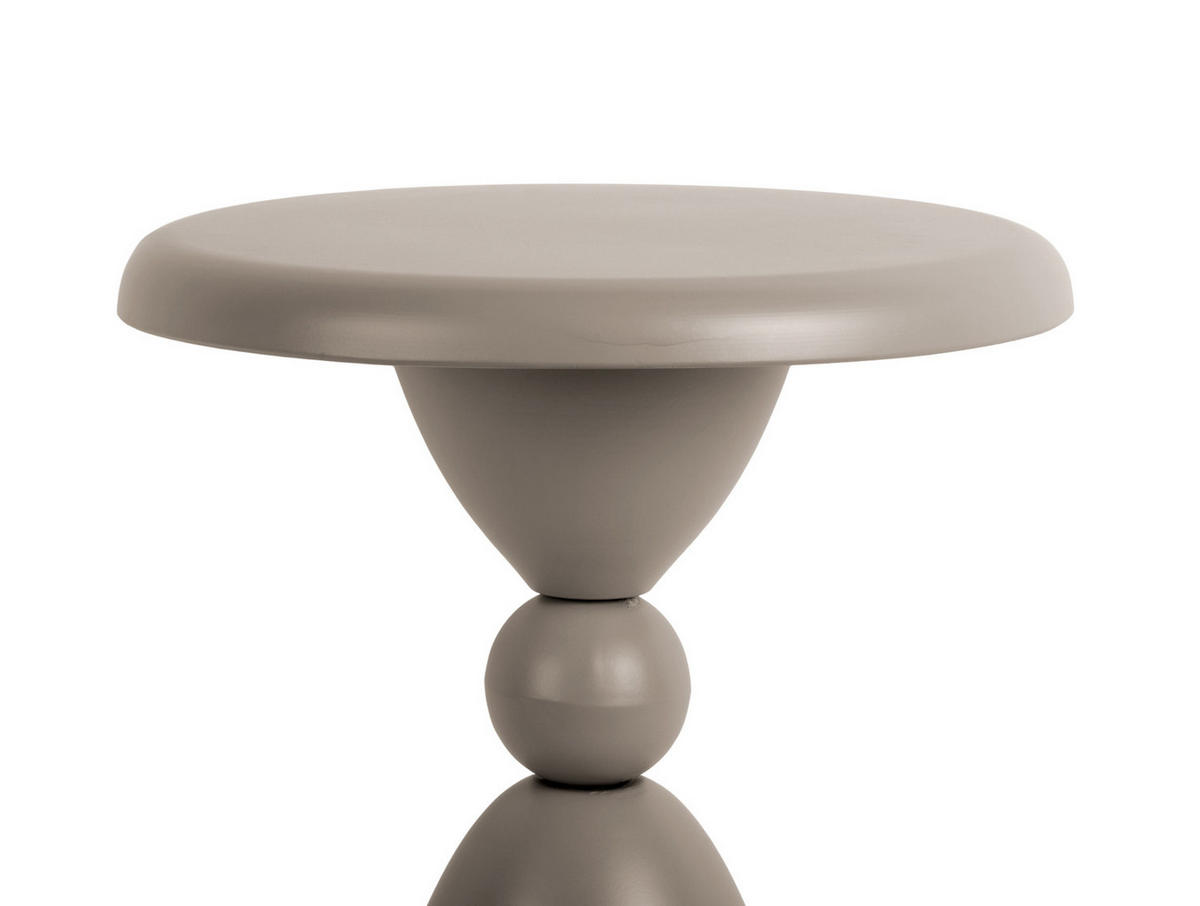BEISTELLTISCH Folly Outdoor 34/34/46 cm - Grau, Metall (34/34/46cm) - Leitmotiv