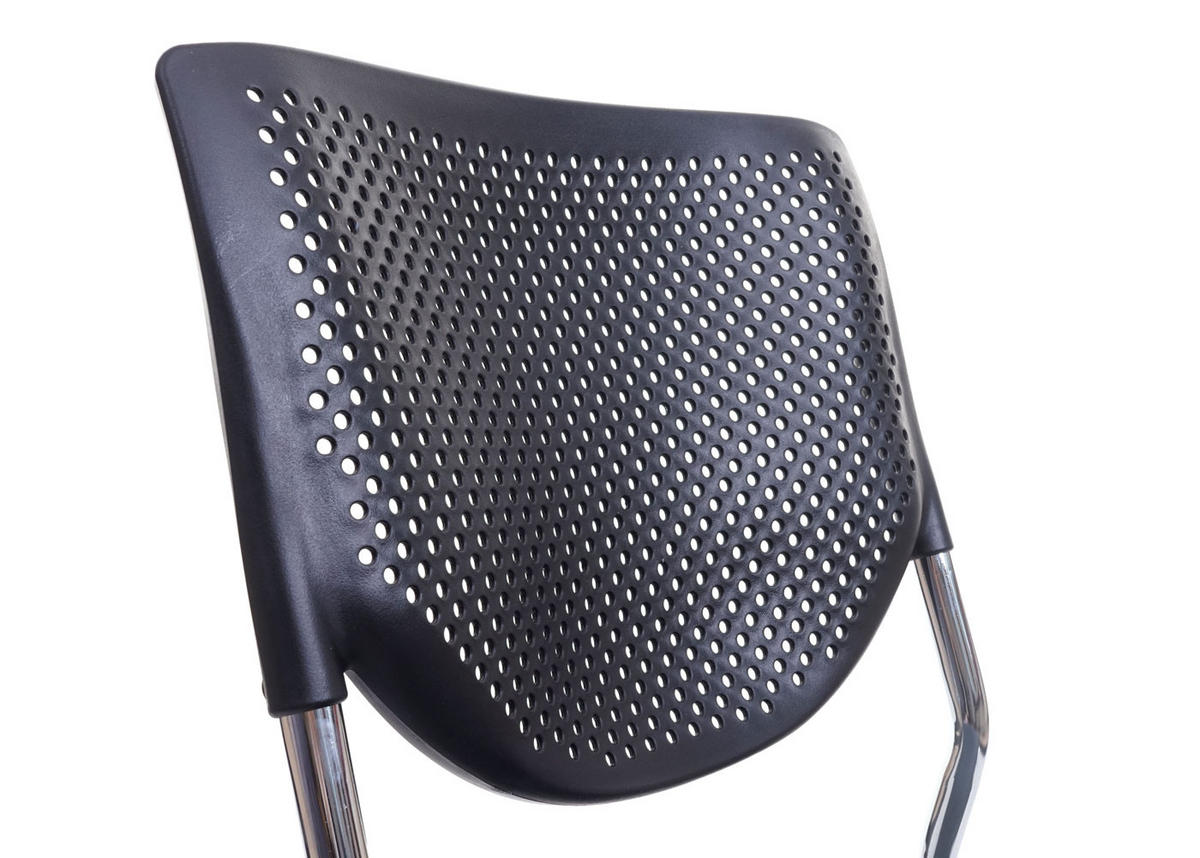 BESUCHERSTUHL 2er-Set 83x49x58cm Sitzhöhe 46cm Stoff/Textil Sitz Dunkelgrau - Dunkelgrau, Textil (49/83/58cm) - PROREGAL