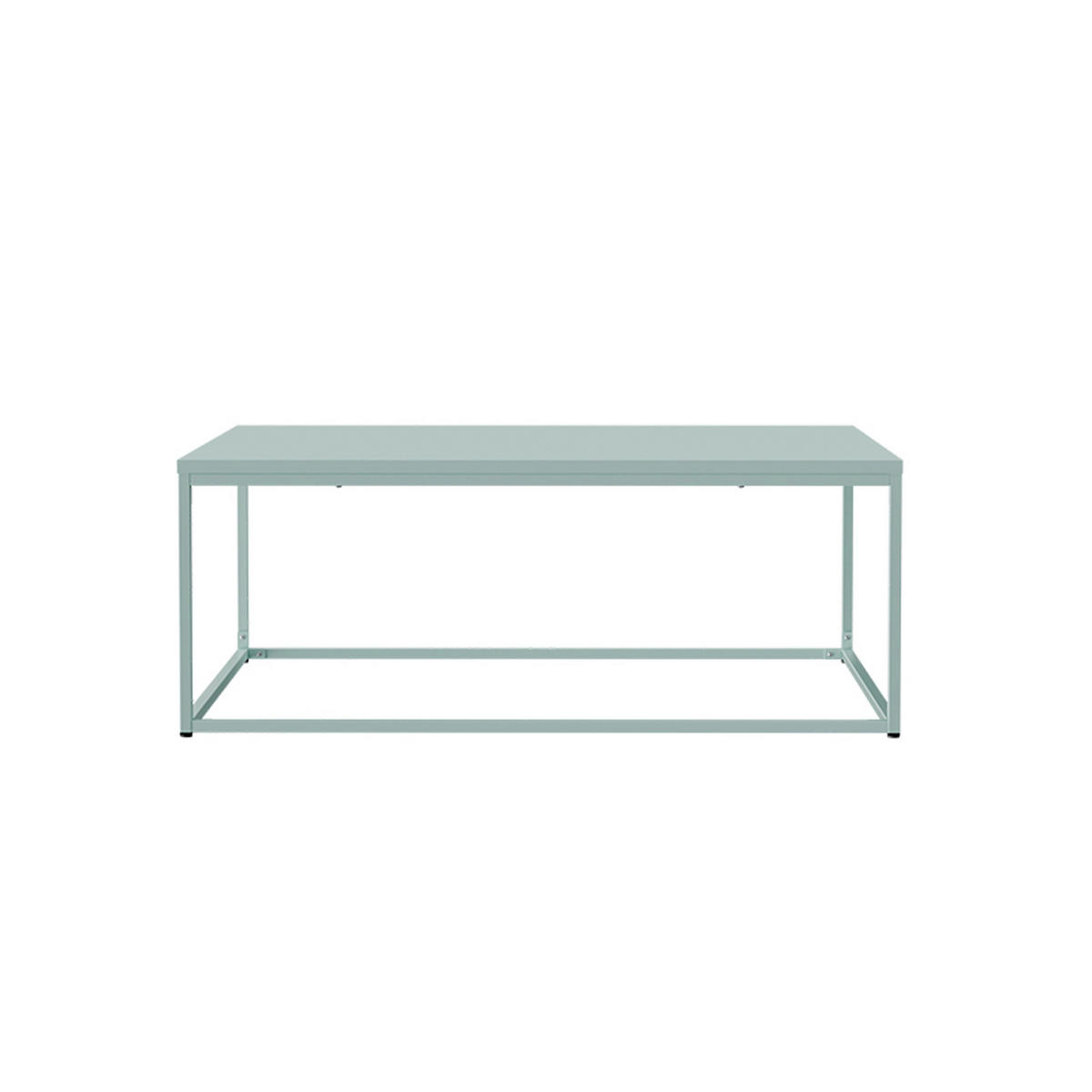 COUCHTISCH 120 cm, Salbeigrün - Grün, Metall (90/90/35cm) - Oviala