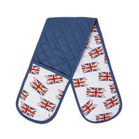 DOPPEL-OFENHANDSCHUH Union Jack, 18/85 cm, Baumwolle wattiert - Multicolor, Textil (18/85cm) - Homescapes