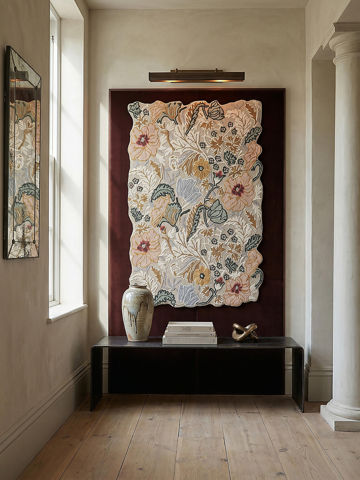 WOLLTEPPICH CHAR, floral, Hellrosa, 120 x 170 cm - Rosa, Textil (120/170cm) - KADIMA DESIGN