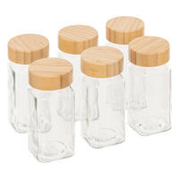 GEWÜRZBEHÄLTER-SET Formo 120 ml 15,3/10,5/10,9 cm - Transparent, Glas (10.5/10.9/15.3cm) - 5five Simply Smart