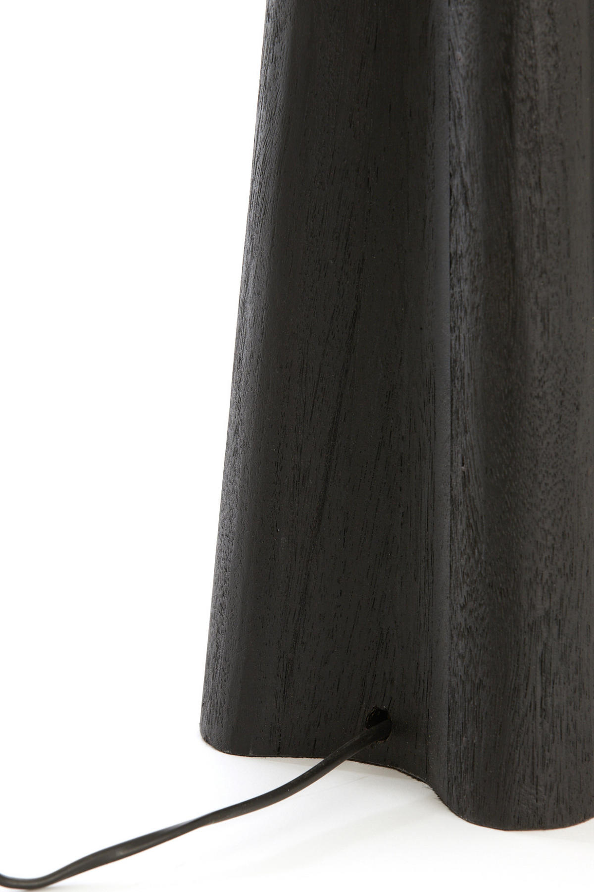 LAMPENFUSS Navelli Schwarz 15/15/40 cm - Schwarz, Holz (15/15/40cm) - Light & Living