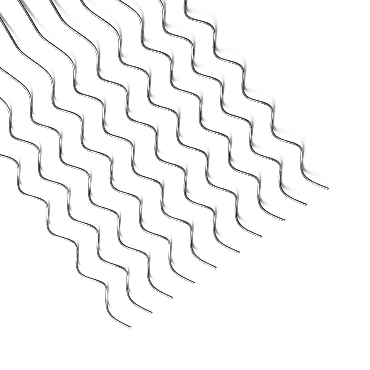 TOMATENSTAB Silber 20er-Set Spiral - Silberfarben, Metall (0.5cm) - Relaxdays