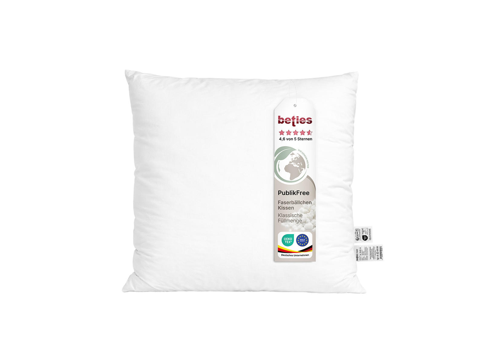 beties Heimtextil Kissenfüllung Weiß 45x45 cm