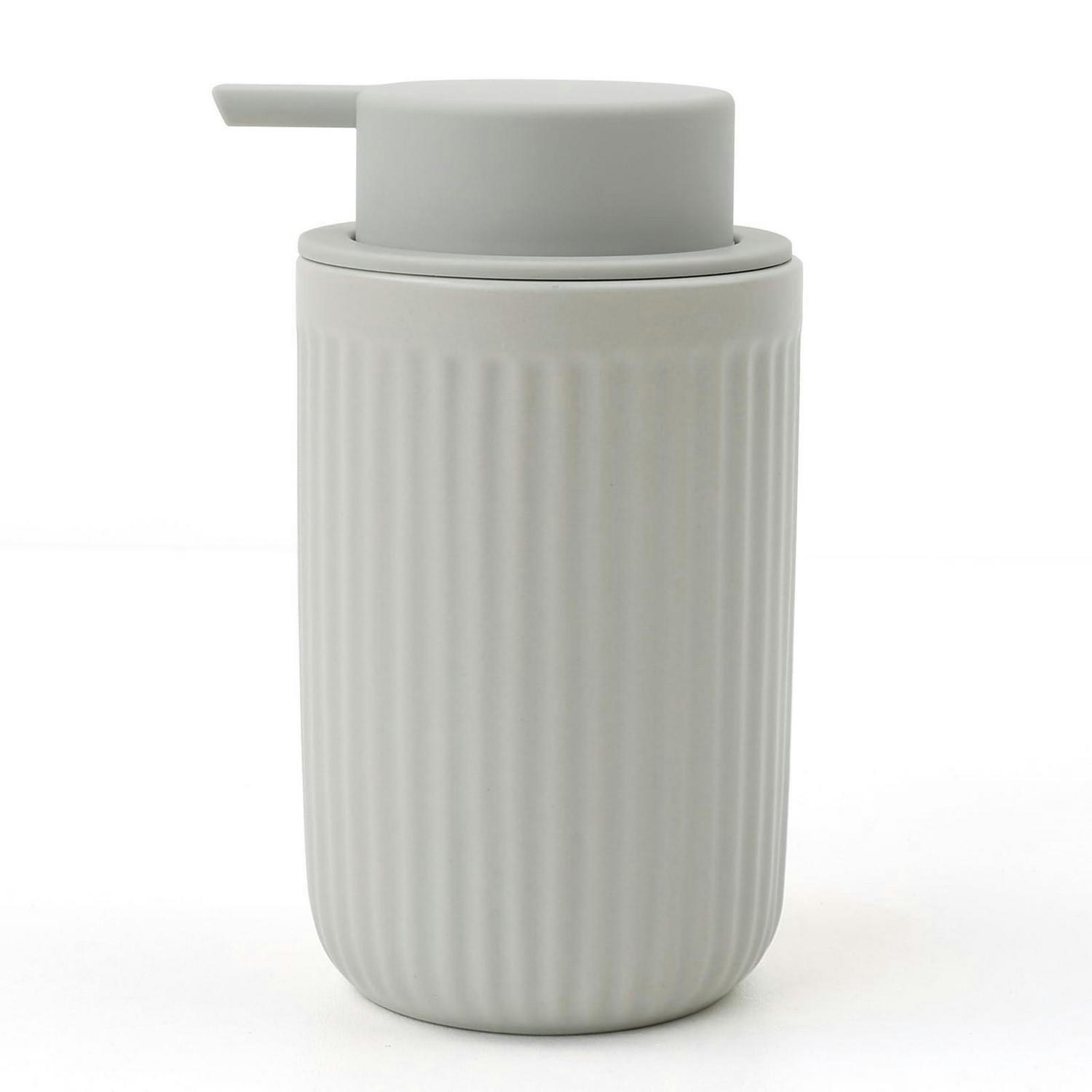 SEIFENSPENDER Keramik Grau 350ml - Grau, Keramik (8/14/8cm)