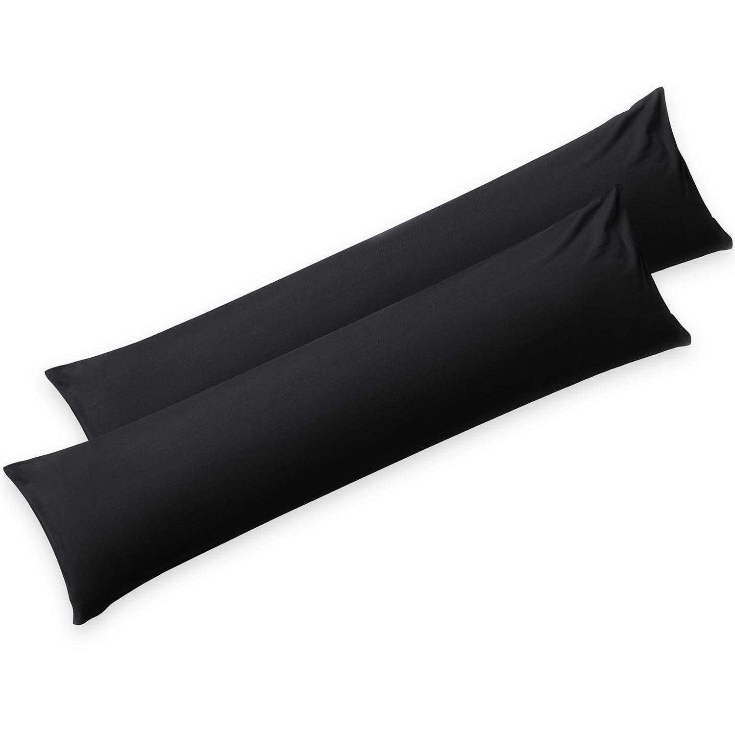 KISSENBEZUG Agneta 40/40 cm, 2er-Set, 100% Baumwolle, Schwarz - Schwarz, Textil (145/40cm) - Blumtal